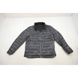 Nautica Windbreaker Puffer Jacket Camo Reversible Full Zip Mens Size Large